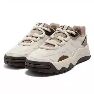 361° Low Top Casual Sneakers White Brown