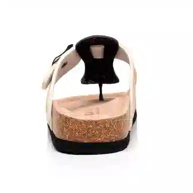 果洛菲 经典舒适百搭 软木底 防滑人字拖鞋 男女同款 米棕驼