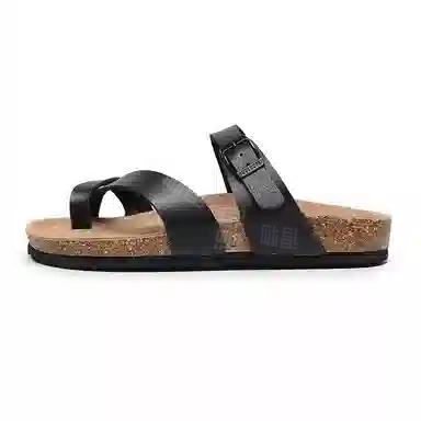 果洛菲 韩版时尚凉鞋百搭夹角外穿套趾学生 防滑人字拖鞋 男女同款