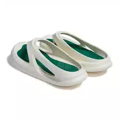 玲吾玖二 厚底增高休闲夹脚人字拖鞋 男女同款 带点绿