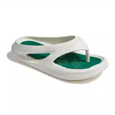 玲吾玖二 厚底增高休闲夹脚人字拖鞋 男女同款 带点绿