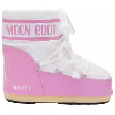 Moon Boot Icon Lace-Up Pink White