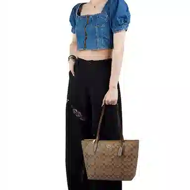 COACH Zip Top Tote 30 Tote