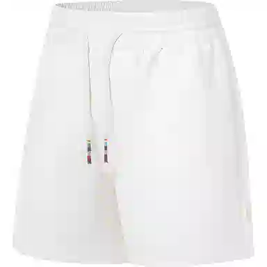 中国李宁 肆意生长 宽松抽绳休闲短裤 女款 乳白色