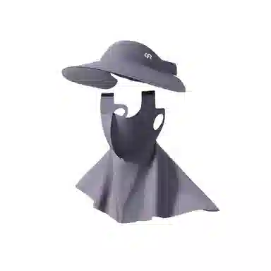 图涂丫 户外防紫外线遮脸无痕透气 聚酯纤维 防晒帽 女款