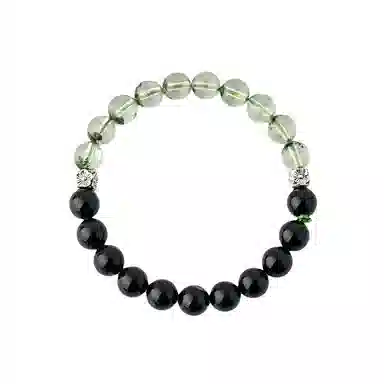 聆听花开 【学业上岸 前途似锦 与你一起】财源滚滚暴富事业有成升职加薪转运珠八方来财高级新中式青珏墨韵 绿幽灵 手串 男女同款情侣款