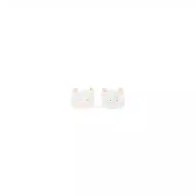 希遇 快乐小猫 国潮轻奢 时尚精致简约风 可爱少女 小众设计日常百搭 #好运 高级质感优雅 合金 耳钉 女款