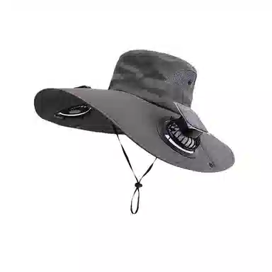 图涂丫 太阳能遮阳帽风扇帽子户外紫外线遮阳钓鱼太阳帽 速干布 渔夫帽 男女同款情侣款