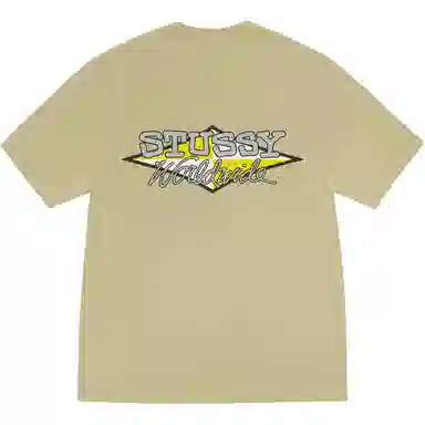 Stussy SS25 WORLDWIDE DIAMOND TEE PIGMENT DYED logoT