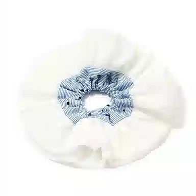 如花梦 奶油缎面褶皱高级感甜美公主感 网纱 发圈 女款