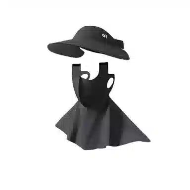 图涂丫 户外防紫外线遮脸无痕透气 聚酯纤维 防晒帽 女款