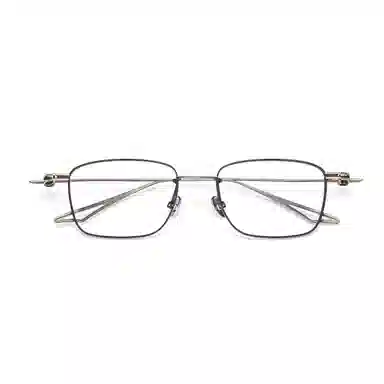 【可配度数】 苍木优品 高端设计师款近视镜框 可定制近视镜片超轻复古方框钛架眼睛 钛 方形 功能性眼镜 男女同款情侣款