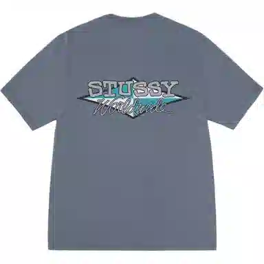 Stussy SS25 WORLDWIDE DIAMOND TEE PIGMENT DYED logoT