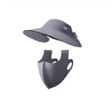 图涂丫 户外防紫外线遮脸无痕透气 聚酯纤维 防晒帽 女款