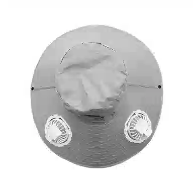 图涂丫 升级风扇帽风力超强大帽檐全脸防晒工地遮阳帽农用 涤纶 渔夫帽 男女同款情侣款