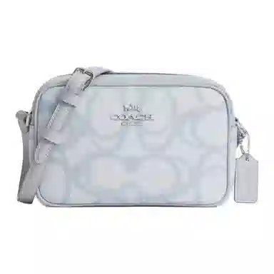 Coach Jamie 19 Sketch Signature Mini Shoulder Bag Ice Blue