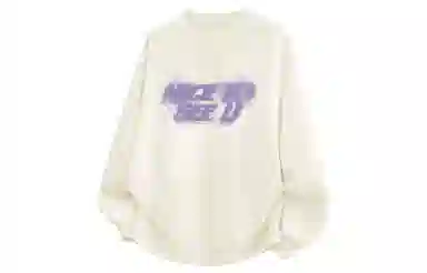 王者荣耀 晕彩英文字母美式高街落肩款宽松舒适透气帅帅青少年无性别百搭时尚潮流圆领卫衣 标语款 男女同款