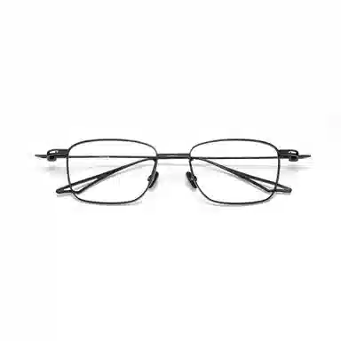 【可配度数】 苍木优品 高端设计师款近视镜框 可定制近视镜片超轻复古方框钛架眼睛 钛 方形 功能性眼镜 男女同款情侣款