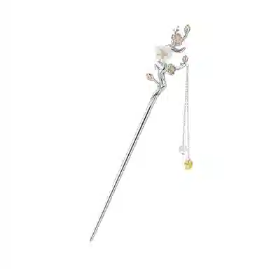 【免费定制照片】 秦福炫 永恒典籍礼盒十二花神 国潮新中式步摇流苏古风设计感时尚气质高级感 合金 发簪 女款