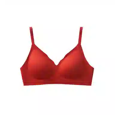 素肌良品 纯色无钢圈透气薄款文胸