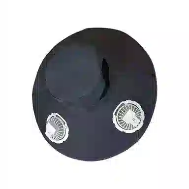 图涂丫 升级风扇帽风力超强大帽檐全脸防晒工地遮阳帽农用 涤纶 渔夫帽 男女同款情侣款