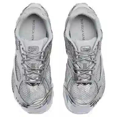 Bottega Veneta Orbit Silver White