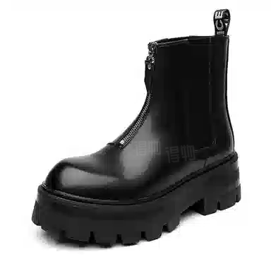 品乙 超纤皮 百搭潮流时尚舒适 切尔西靴 男款 黑色