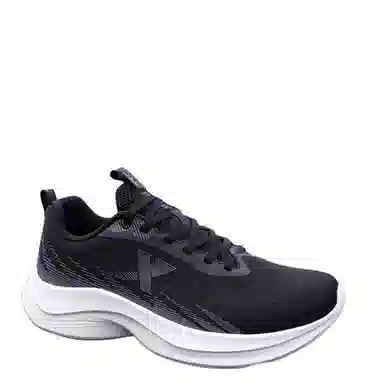 特步 舒适简约时尚防滑耐磨 低帮 休闲跑步鞋 男款 黑色