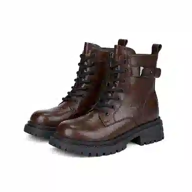 珂卡芙 合成革 百搭通勤潮流时尚舒适 马丁靴 女款