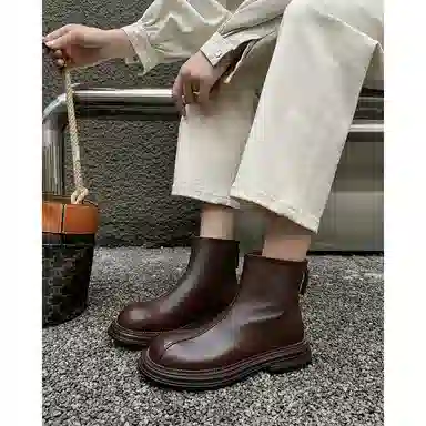 子骁 羊皮 日常气质通勤 舒适柔透气 短靴 女款