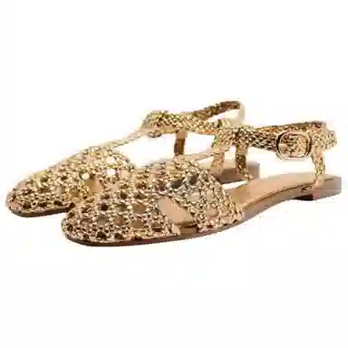 ZARA Roman Sandals Gold