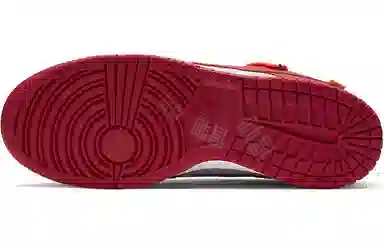 Off-White x Nike Dunk Low LTHR Red