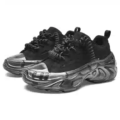 Cabbeen Dad Sneakers Black