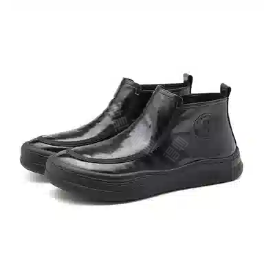 卓诗尼 复古经典  舒适时尚休闲百搭 短靴 男款 黑色