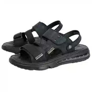 才子 百搭休闲 沙滩凉鞋 男款 黑色