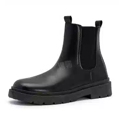小红人 简约百搭 时尚潮流 切尔西靴 男款 黑色