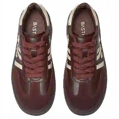 百思图 复古运动厚底 低帮 生活休闲鞋 女款