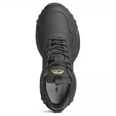 哥仑步 时尚百搭 潮流简约 防滑耐磨防水 高帮 生活休闲鞋 男款 黑金