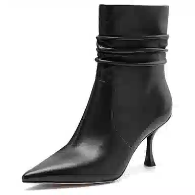 Nine West Stacked Heel Ankle Boots