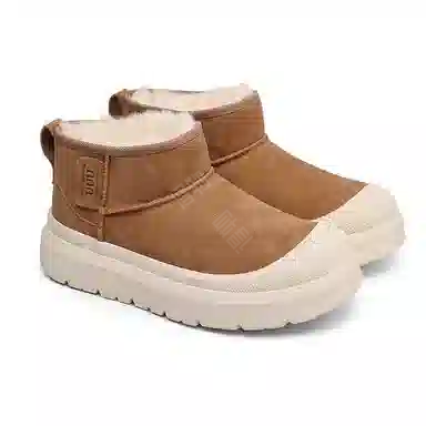 Angelmix Snow Boots Beige Brown