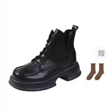 小鹿米利 英伦风 短靴 中跟 女款