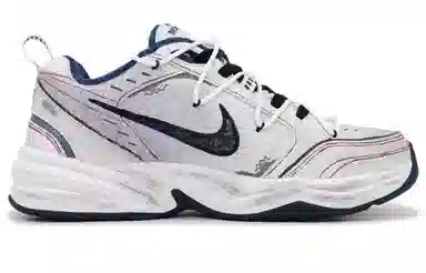 Nike Air Monarch 4 White Navy 313
