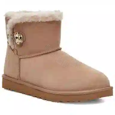UGG Bailey Mini Button Gold Bling