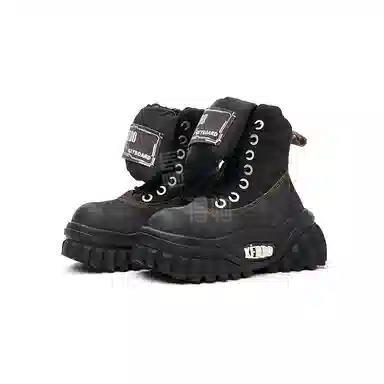 KEDDO Retro Leopard Platform Boots