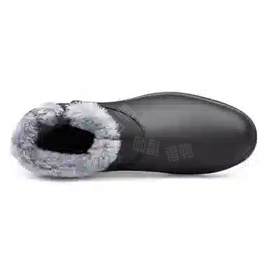 英伦骑士 头层牛皮 加绒加厚 保暖柔软 时尚潮流 通勤 舒适百搭 软底软面 简约质感 短靴 男款 黑色