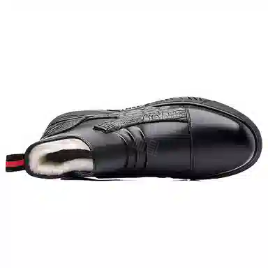 意利船长 时尚潮流加绒 短靴 男款 黑色