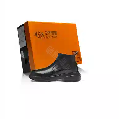 公牛雷霆 头层牛皮 潮流百搭简约舒适时尚 短靴 男款