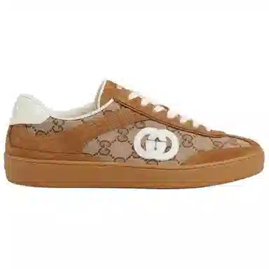 Gucci Brown Low-Top Sneakers