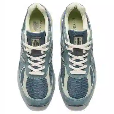 Auralee x New Balance 990 V4 Blue