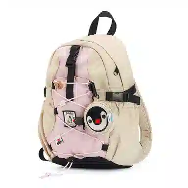 VANWALK Pingu Backpack Large Black White Plaid